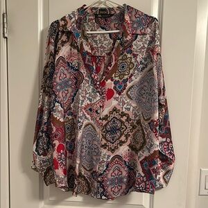 Zara Multicolor Paisley Blouse